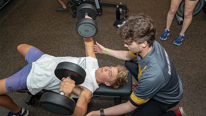 Photo of a Member Strength Training at Armadale Fitness and Aquatic Centre 