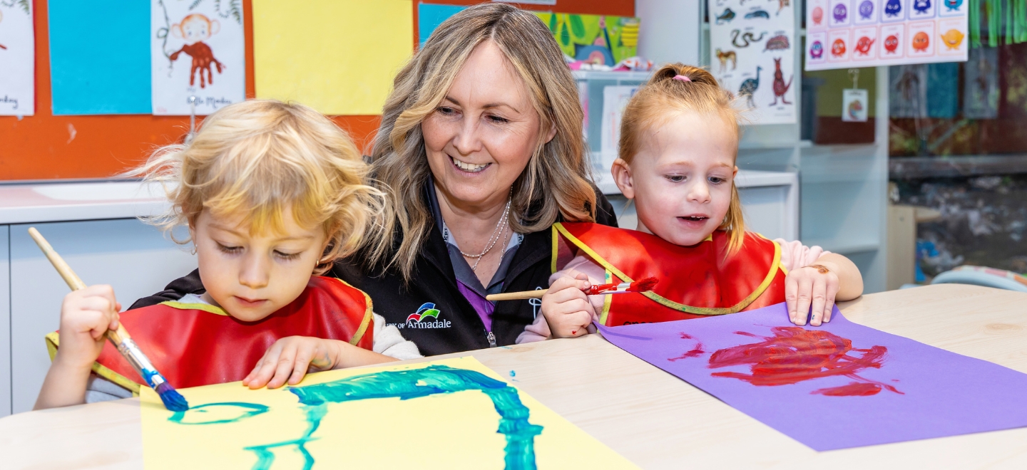 Painting in the Creche